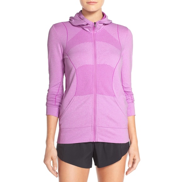 Zella Dharma Purple Hooded Athletic Jacket - Picture 1 of 7